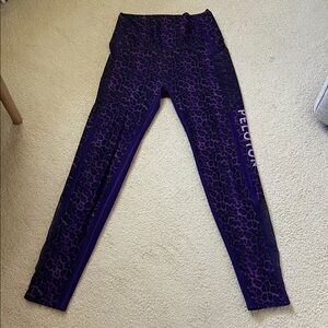 Peloton Purple Animal Print Leggings